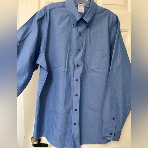 Brooks Brothers 1818 Regent Fit Blue Dress Shirt - Picture 6 of 14